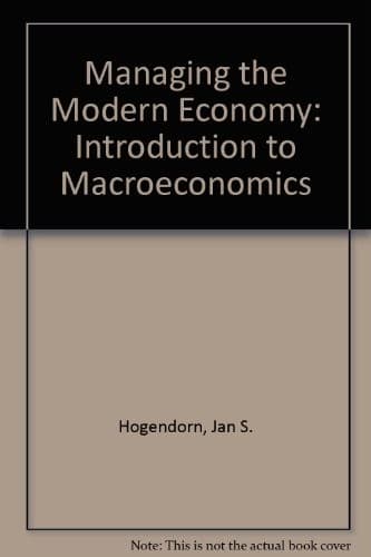Tapa de Managing the modern economy