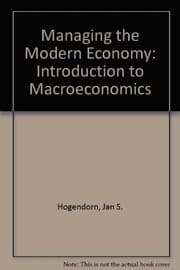 Tapa de Managing the modern economy