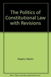 Tapa de The Politics of Constitutional Law