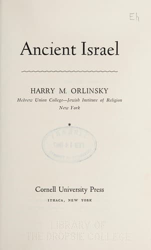 Tapa de Ancient Israel