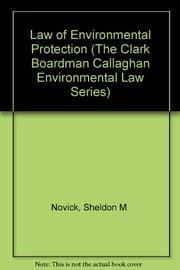 Tapa de Law of environmental protection