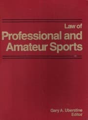 Tapa de Law of professional and amateur sports