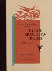Tapa de A bibliography of the Black Sparrow Press, 1966-1978