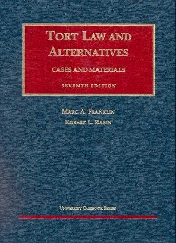 Tapa de Tort law and alternatives