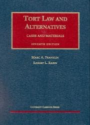 Tapa de Tort law and alternatives