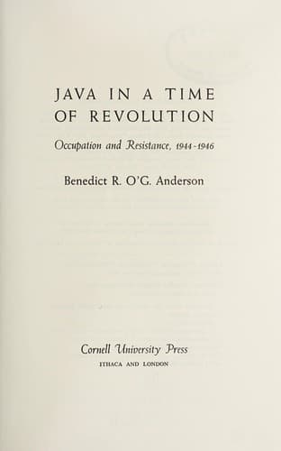 Tapa de Java in a time of revolution