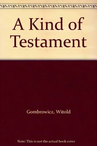 Tapa de A kind of testament.