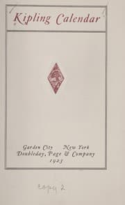 Tapa de Kipling calendar