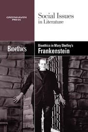 Tapa de Bioethics in Mary Shelley's Frankenstein (Social Issues in Literature)