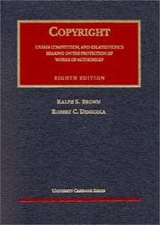 Tapa de Cases on copyright, unfair competition, and related topics bearing on the protection of works of authorship