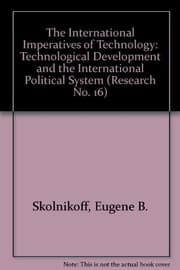 Tapa de The international imperatives of technology