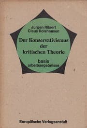 Tapa de Der Konservativismus der kritischen Theorie