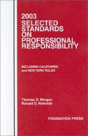 Tapa de Selected l Standard on Prof. Res. Supp. 2002 - 2003
