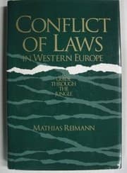 Tapa de Conflict of laws in Western Europe