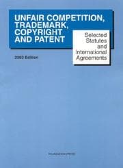 Tapa de Unfair Competition, Trademark, Copyright and Patent