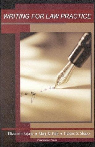 Tapa de Writing for law practice