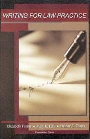 Tapa de Writing for law practice