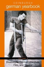 Tapa de Edinburgh German Yearbook 4: Disability in German Literature, Film, and Theater