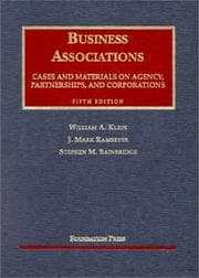 Tapa de Cases and materials [on] business associations