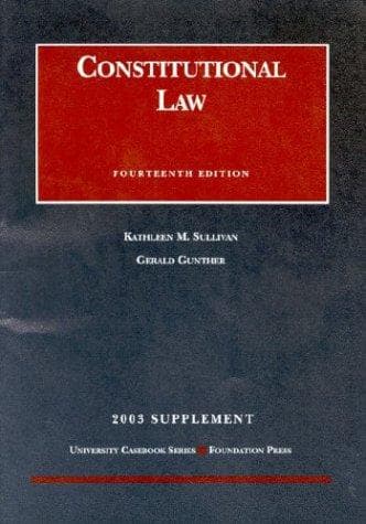 Tapa de 2003 Supplement to Constitutional Law