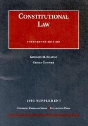 Tapa de 2003 Supplement to Constitutional Law