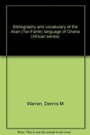 Tapa de Bibliography and vocabulary of the Akan (Twi-Fante) language of Ghana