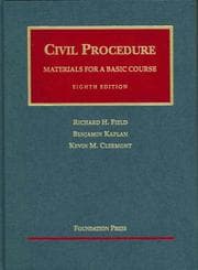Tapa de Materials for a basic course in civil procedure