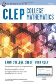 Tapa de CLEP® College Mathematics Book + Online (CLEP Test Preparation)