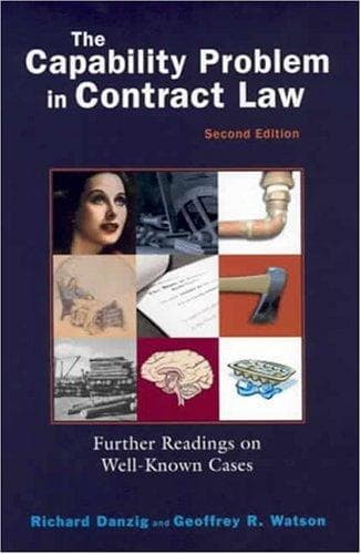 Tapa de The capability problem in contract law