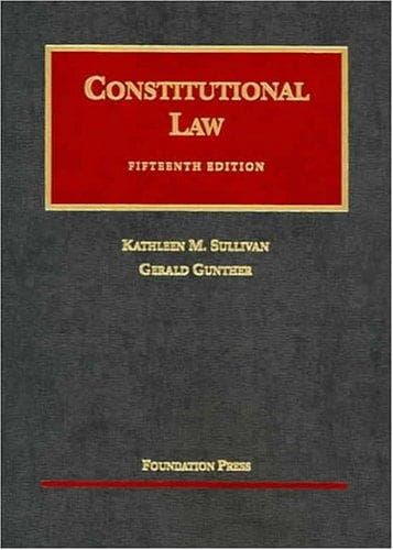 Tapa de Constitutional law