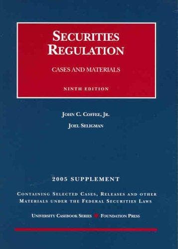Tapa de Securities Regulation 2005 Supplement