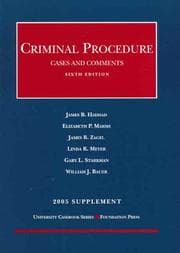 Tapa de Criminal Procedure, 2005 Supplement