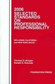 Tapa de 2006 Selected Standards on Professional Responsibility