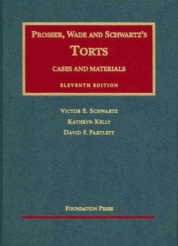 Tapa de Cases and Materials on Torts