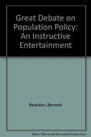 Tapa de The great debate on population policy