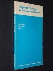Tapa de Language planning: current issues and research