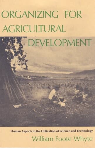 Tapa de Organizing for agricultural development