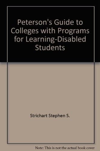 Tapa de Peterson's guide to colleges with programs for learning-disabled students