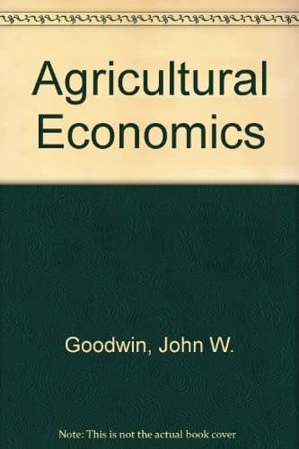 Tapa de Agricultural economics