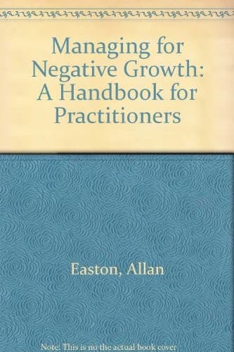 Tapa de Managing for negative growth