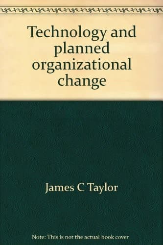 Tapa de Technology and planned organizational change