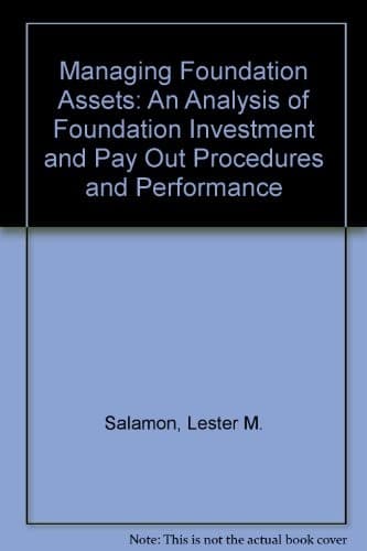 Tapa de Managing foundation assets