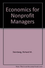 Tapa de Economics for nonprofit managers