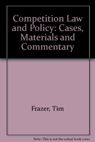 Tapa de Competition law and policy