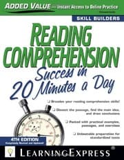 Tapa de Reading comprehension success in 20 minutes a day