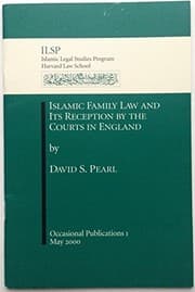 Tapa de Islamic family law and its reception by the courts in England