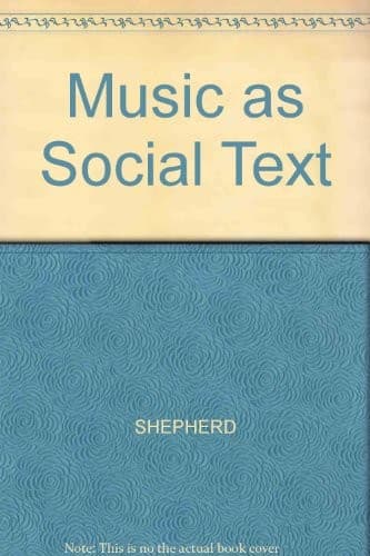 Tapa de Music as social text