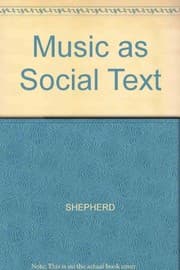 Tapa de Music as social text