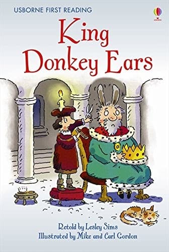 Tapa de King Donkey Ears (Usborne First Reading)