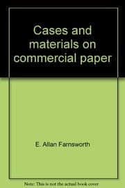 Tapa de Cases and materials on commercial paper